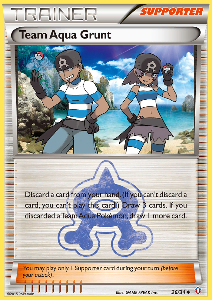 Team Aqua Grunt (26/34) [XY: Double Crisis] | Good Games Cannington