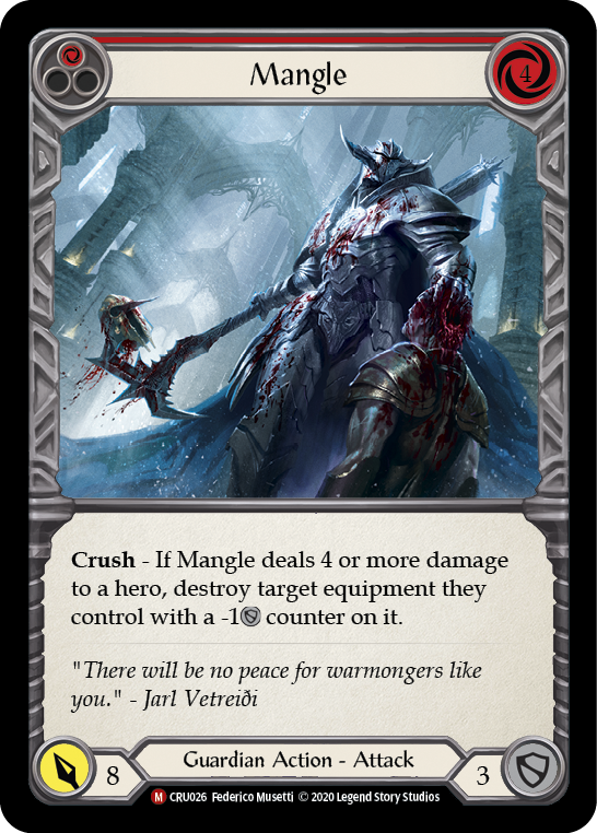 Mangle [CRU026] 1st Edition Rainbow Foil | Good Games Cannington