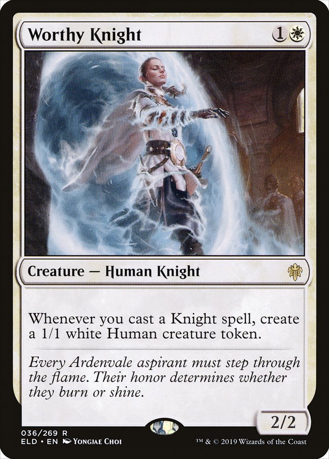 Worthy Knight [Throne of Eldraine] | Good Games Cannington