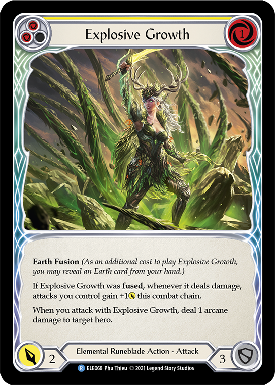 Explosive Growth (Yellow) [ELE068] (Tales of Aria)  1st Edition Normal | Good Games Cannington