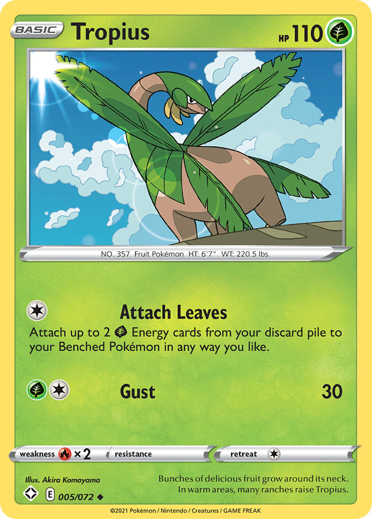 Tropius (005/072) [Sword & Shield: Shining Fates] | Good Games Cannington