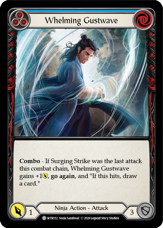 Whelming Gustwave (Blue) [U-WTR112] (Welcome to Rathe Unlimited)  Unlimited Rainbow Foil | Good Games Cannington