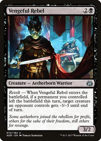 Vengeful Rebel [Aether Revolt] | Good Games Cannington