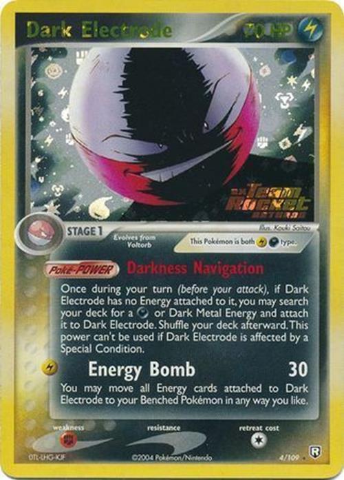 Dark Electrode (4/109) (Stamped) [EX: Team Rocket Returns] | Good Games Cannington