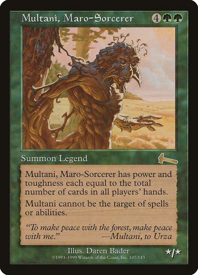 Multani, Maro-Sorcerer [Urza's Legacy] | Good Games Cannington