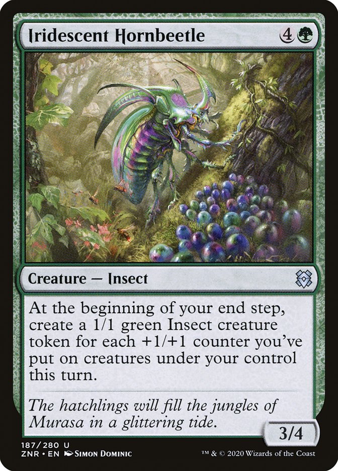 Iridescent Hornbeetle [Zendikar Rising] | Good Games Cannington