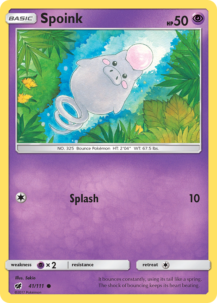 Spoink (41/111) [Sun & Moon: Crimson Invasion] | Good Games Cannington