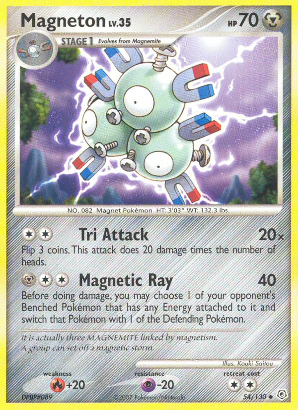 Magneton (54/130) [Diamond & Pearl: Base Set] | Good Games Cannington