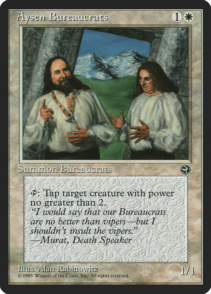 Aysen Bureaucrats (Murat Flavor Text) [Homelands] | Good Games Cannington