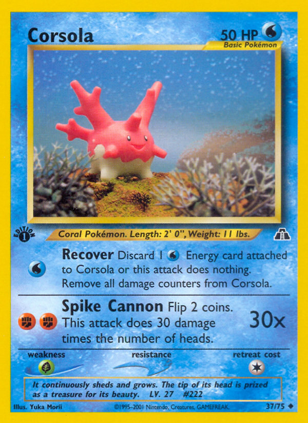Corsola (37/75) [Neo Discovery 1st Edition] | Good Games Cannington