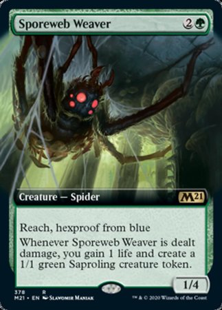 Sporeweb Weaver (Extended Art) [Core Set 2021] | Good Games Cannington