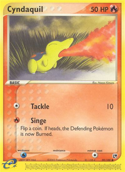 Cyndaquil (59/100) [EX: Sandstorm] | Good Games Cannington