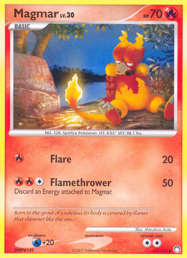 Magmar (54/123) [Diamond & Pearl: Mysterious Treasures] | Good Games Cannington