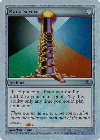 Mana Screw (Alternate Foil) [Unhinged] | Good Games Cannington