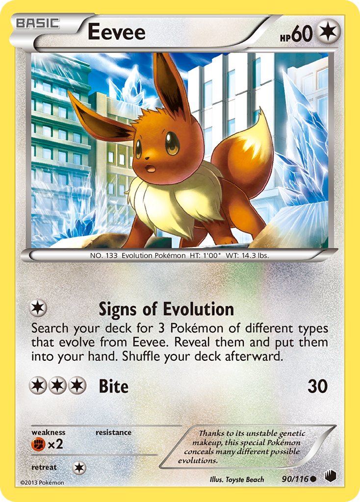 Eevee (90/116) [Black & White: Plasma Freeze] | Good Games Cannington