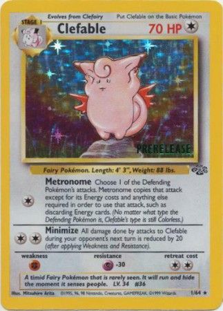 Clefable (1/64) (Prerelease Promo) [Jungle Unlimited] | Good Games Cannington