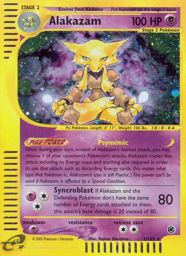 Alakazam (1/165) [Expedition: Base Set] | Good Games Cannington