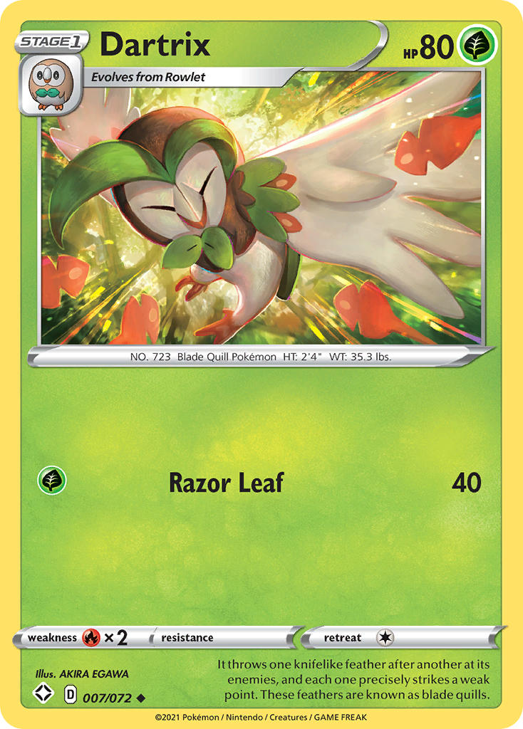 Dartrix (007/072) [Sword & Shield: Shining Fates] | Good Games Cannington