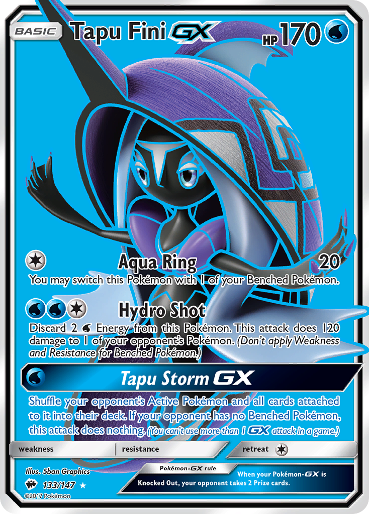 Tapu Fini GX (133/147) [Sun & Moon: Burning Shadows] | Good Games Cannington