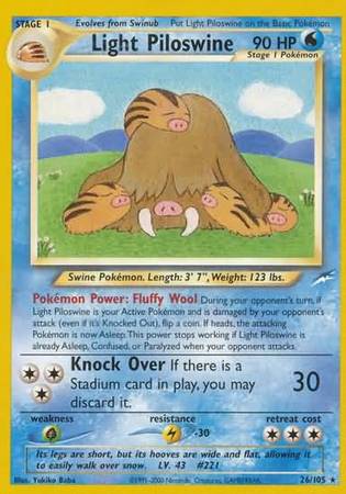 Light Piloswine (26/105) [Neo Destiny Unlimited] | Good Games Cannington