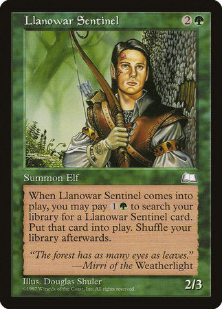 Llanowar Sentinel [Weatherlight] | Good Games Cannington