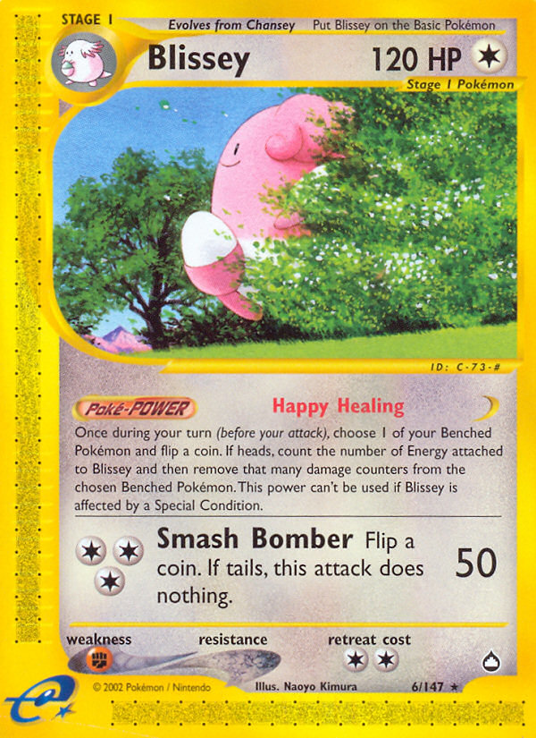 Blissey (6/147) [Aquapolis] | Good Games Cannington