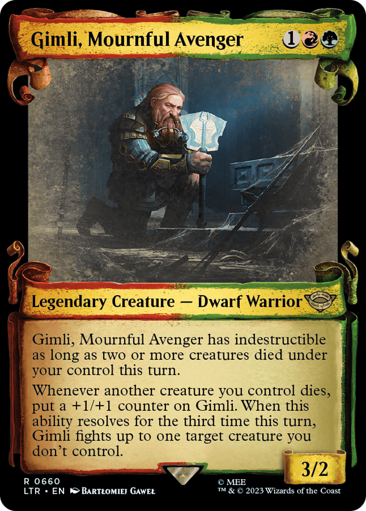 Gimli, Mournful Avenger [The Lord of the Rings: Tales of Middle-Earth Showcase Scrolls] | Good Games Cannington