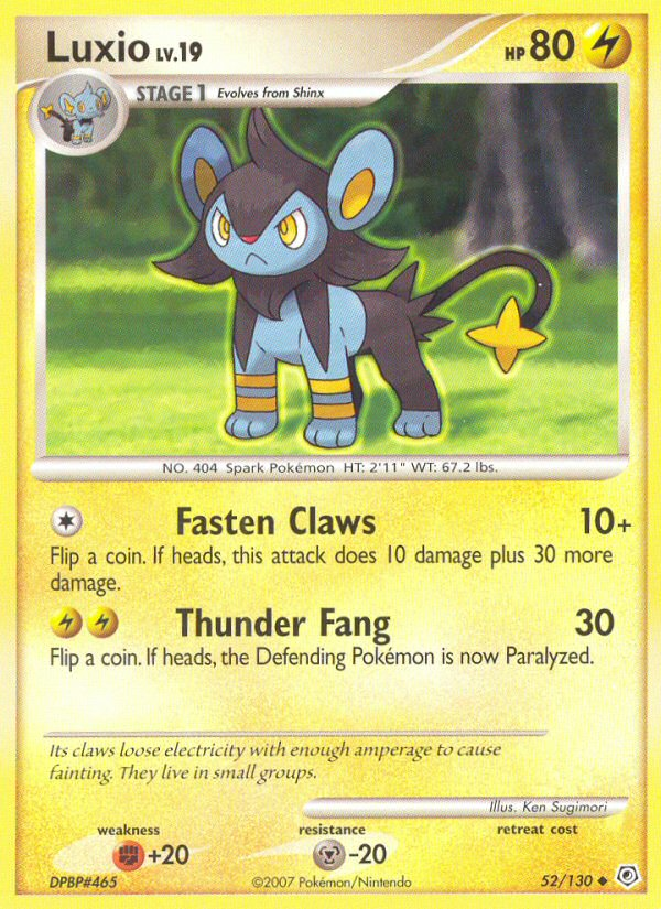Luxio (52/130) [Diamond & Pearl: Base Set] | Good Games Cannington