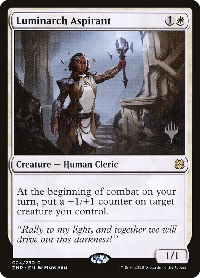 Luminarch Aspirant (Promo Pack) [Zendikar Rising Promos] | Good Games Cannington