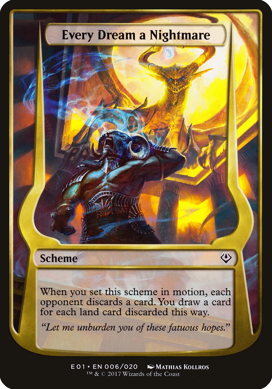 Every Dream a Nightmare (Schemes) [Archenemy: Nicol Bolas Schemes] | Good Games Cannington