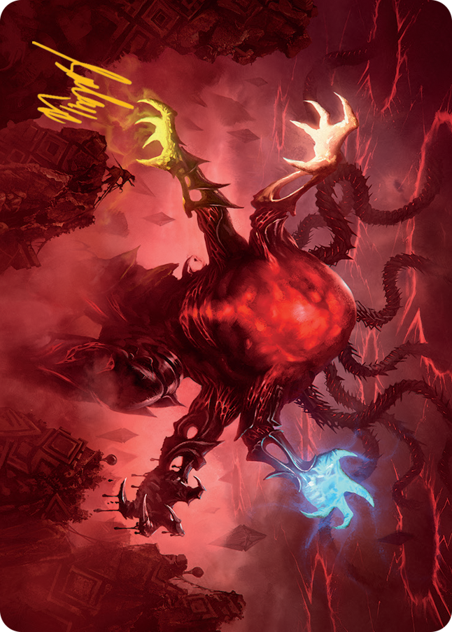 Omnath, Locus of All Art Card (51) (Gold-Stamped Signature) [March of the Machine Art Series] | Good Games Cannington