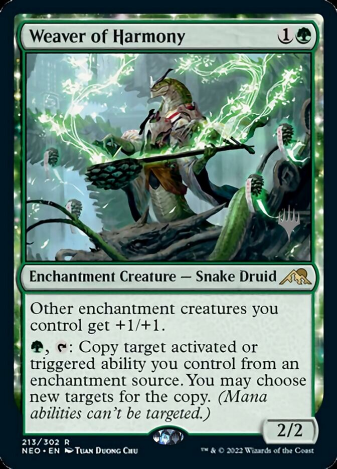 Weaver of Harmony (Promo Pack) [Kamigawa: Neon Dynasty Promos] | Good Games Cannington
