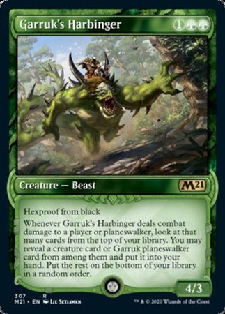 Garruk's Harbinger (Showcase) [Core Set 2021] | Good Games Cannington