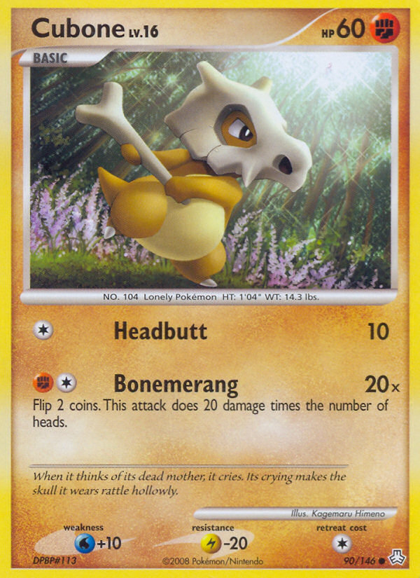 Cubone (90/146) [Diamond & Pearl: Legends Awakened] | Good Games Cannington