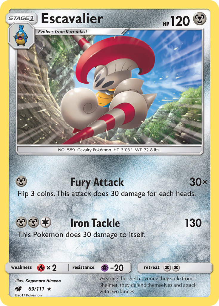 Escavalier (69/111) [Sun & Moon: Crimson Invasion] | Good Games Cannington