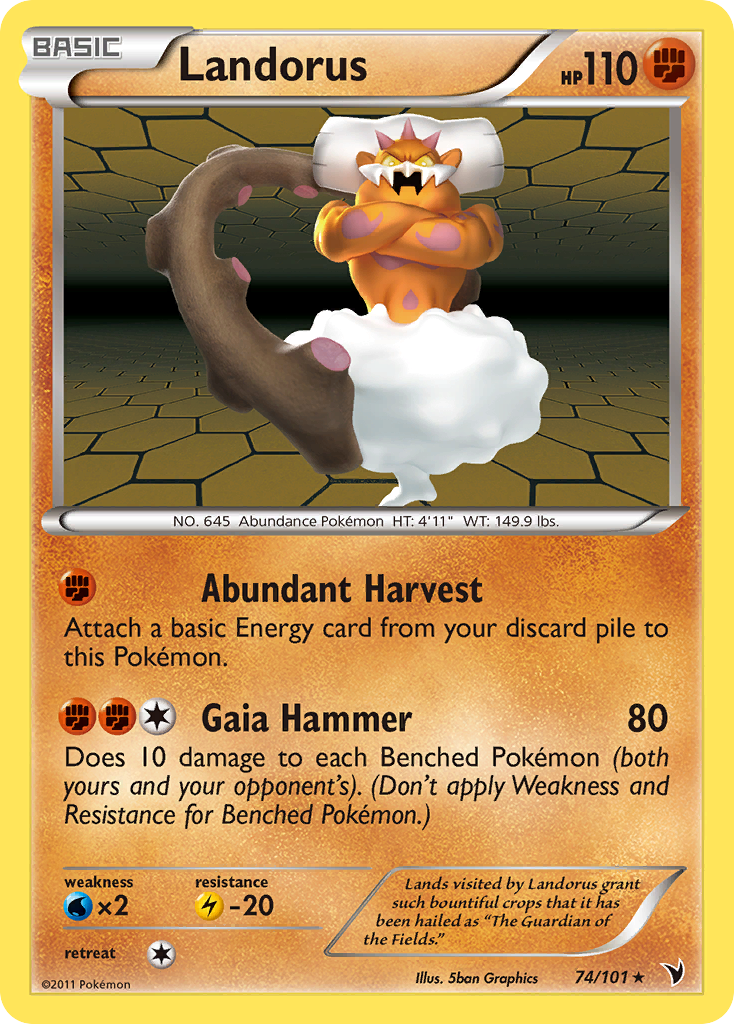 Landorus (74/101) [Black & White: Noble Victories] | Good Games Cannington