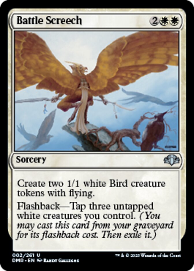 Battle Screech [Dominaria Remastered] | Good Games Cannington