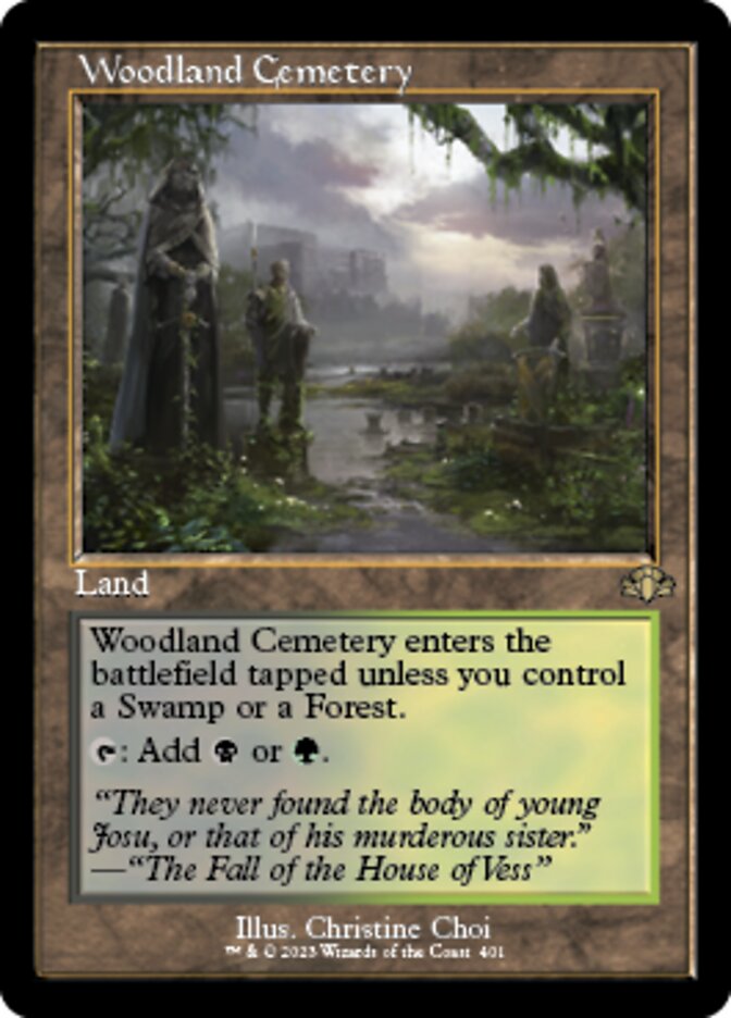 Woodland Cemetery (Retro) [Dominaria Remastered] | Good Games Cannington