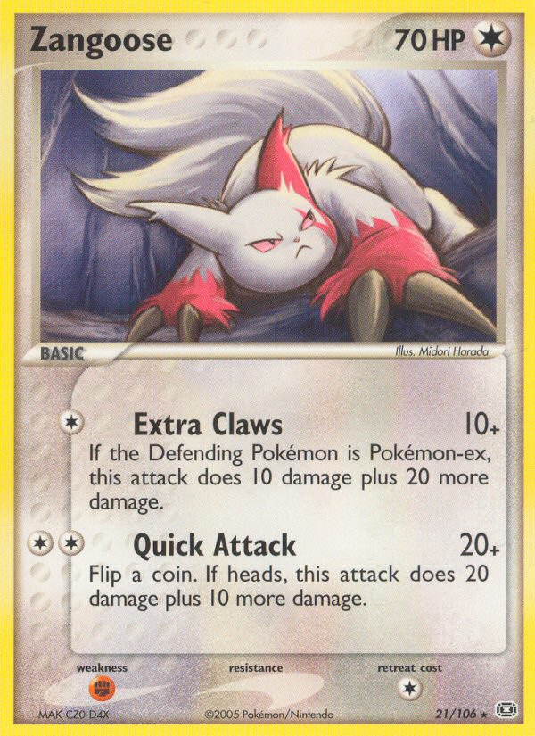 Zangoose (21/106) [EX: Emerald] | Good Games Cannington