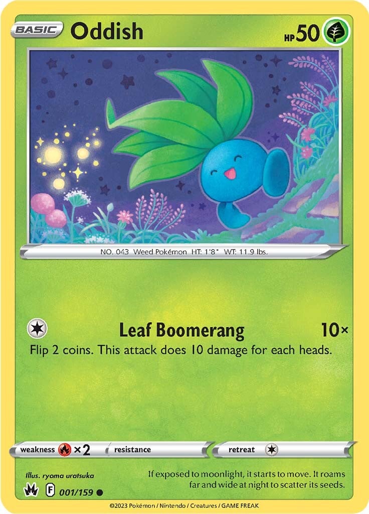 Oddish (001/159) [Sword & Shield: Crown Zenith] | Good Games Cannington