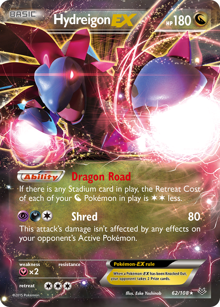 Hydreigon EX (62/108) [XY: Roaring Skies] | Good Games Cannington