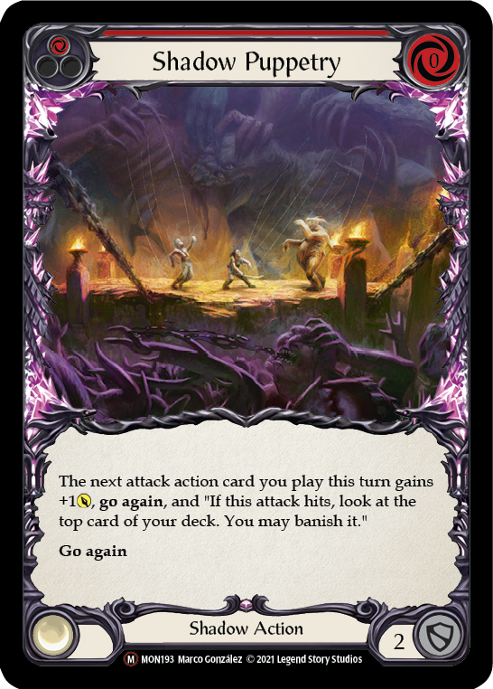 Shadow Puppetry [U-MON193-RF] Unlimited Rainbow Foil | Good Games Cannington
