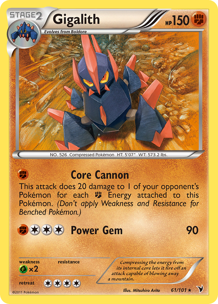 Gigalith (61/101) [Black & White: Noble Victories] | Good Games Cannington