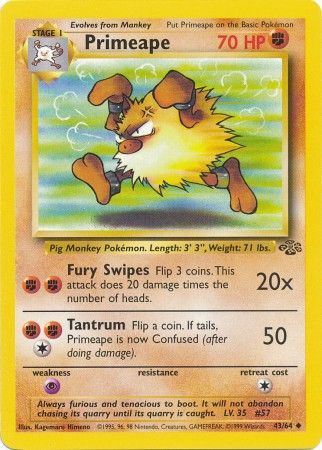 Primeape (43/64) [Jungle Unlimited] | Good Games Cannington