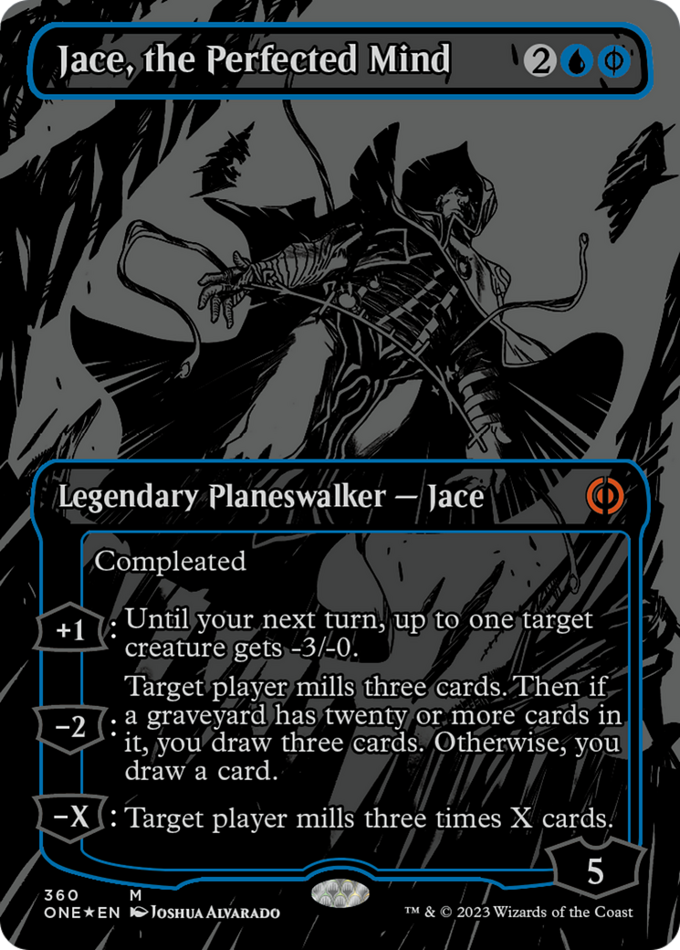 Jace, the Perfected Mind (Oil Slick Raised Foil) [Phyrexia: All Will Be One] | Good Games Cannington