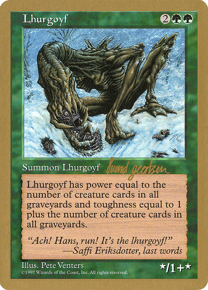 Lhurgoyf (Svend Geertsen) [World Championship Decks 1997] | Good Games Cannington