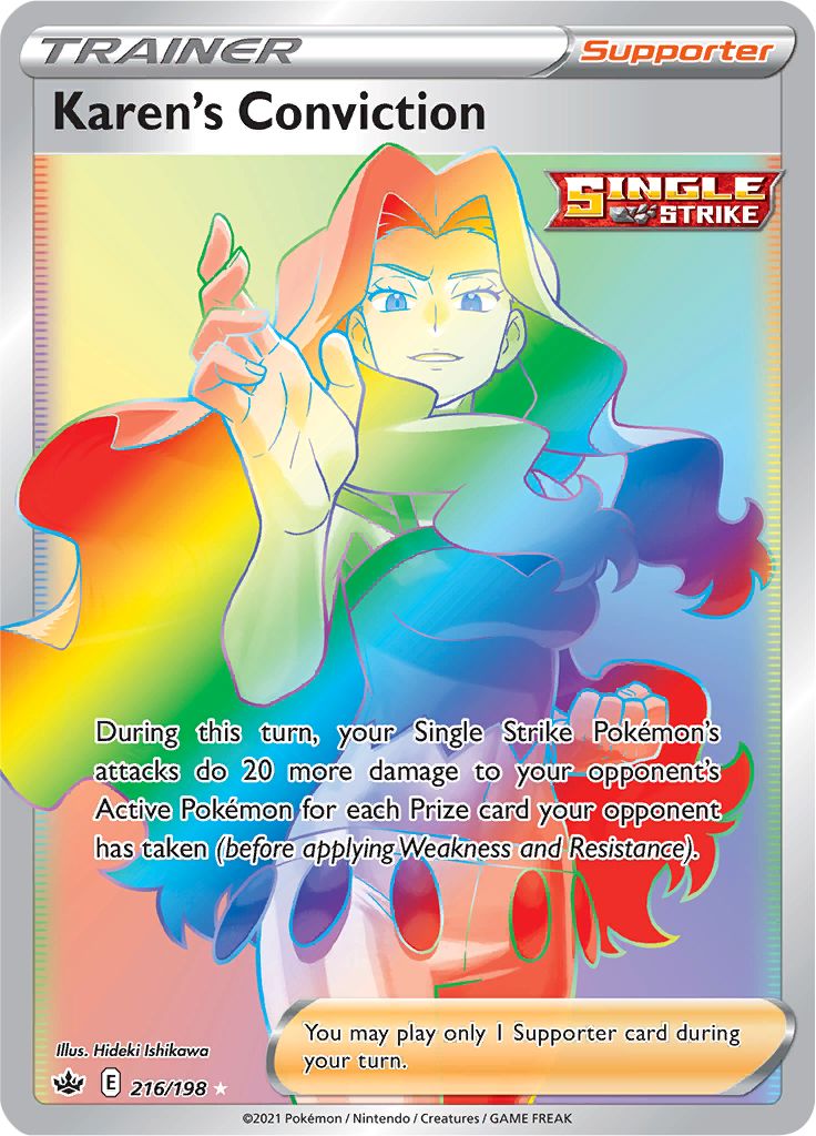 Karen's Conviction (216/198) [Sword & Shield: Chilling Reign] | Good Games Cannington