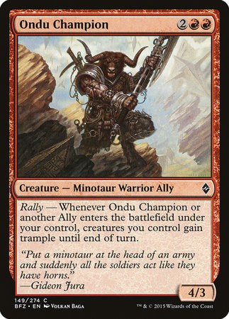 Ondu Champion [Battle for Zendikar] | Good Games Cannington