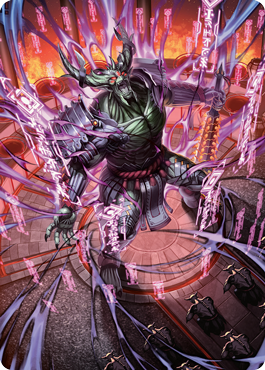 Hidetsugu, Devouring Chaos Art Card [Kamigawa: Neon Dynasty Art Series] | Good Games Cannington