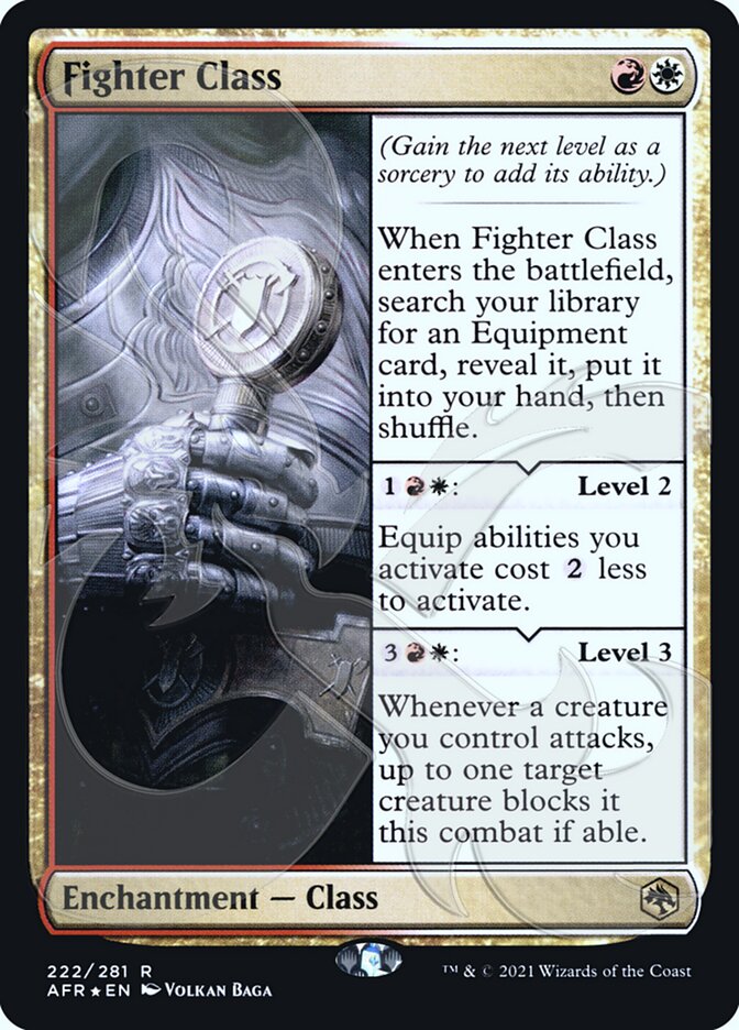 Fighter Class (Ampersand Promo) [Dungeons & Dragons: Adventures in the Forgotten Realms Promos] | Good Games Cannington